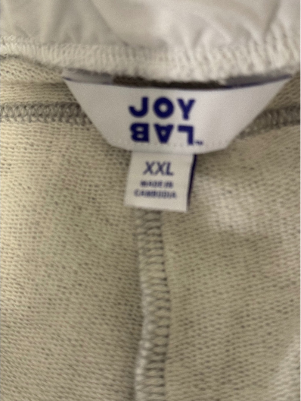 JoyLab Women's Gray Wide Leg Sweatpants with White Elastic Waistband XXL - Picture 6 of 8